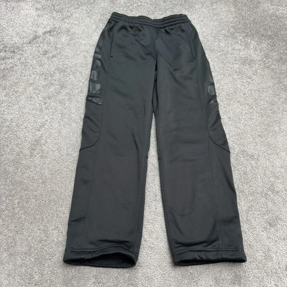 Nike Dri-Fit Therma Elite Track Pants Boys Youth Large Dark Gray Athletic Active